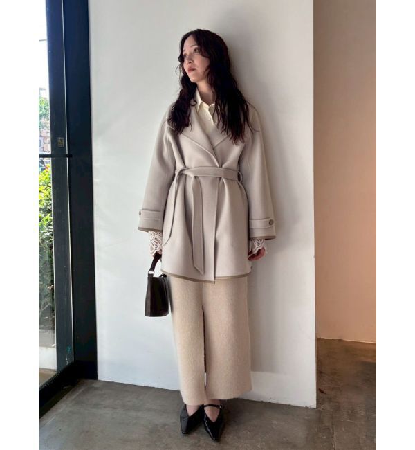 LAGUNAMOON「ラペルリバーコート」|その他|