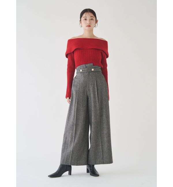 LAGUNAMOON「【POLO BCSコラボ】ワイドカラーニットプルオーバー」|ニット・セーター|