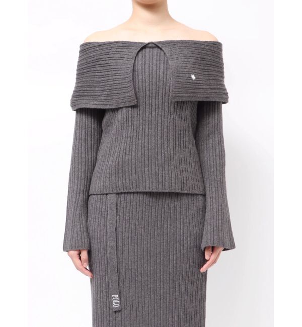 LAGUNAMOON「【POLO BCSコラボ】ワイドカラーニットプルオーバー」|ニット・セーター|