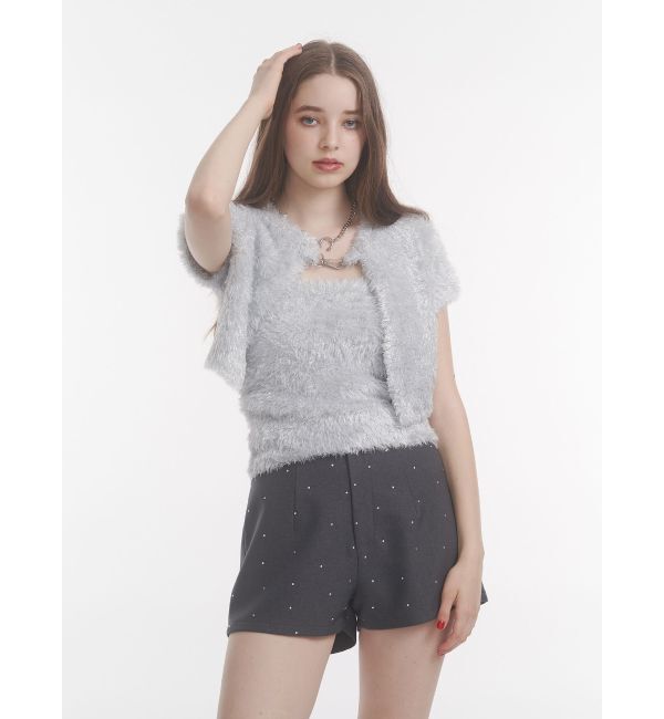 jouetie「ハーフスリーブラメニットアンサンブル」|ニット・セーター|