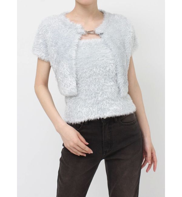 jouetie「ハーフスリーブラメニットアンサンブル」|ニット・セーター|