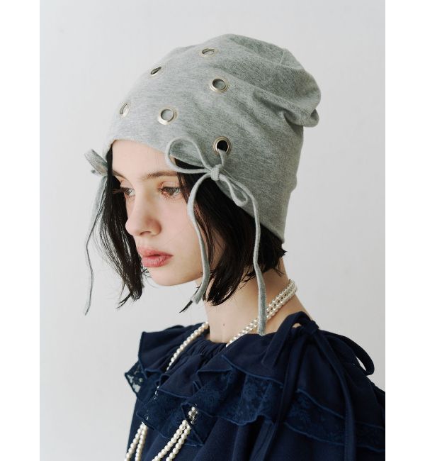 jouetie「ハトメリボンビーニー」|ニット帽|