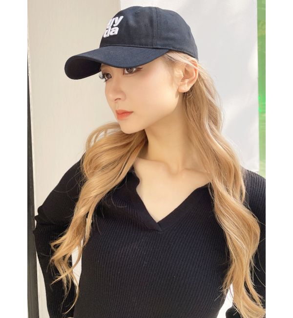 GYDA「Square gyda embroideryキャップ」|キャップ・キャスケット|