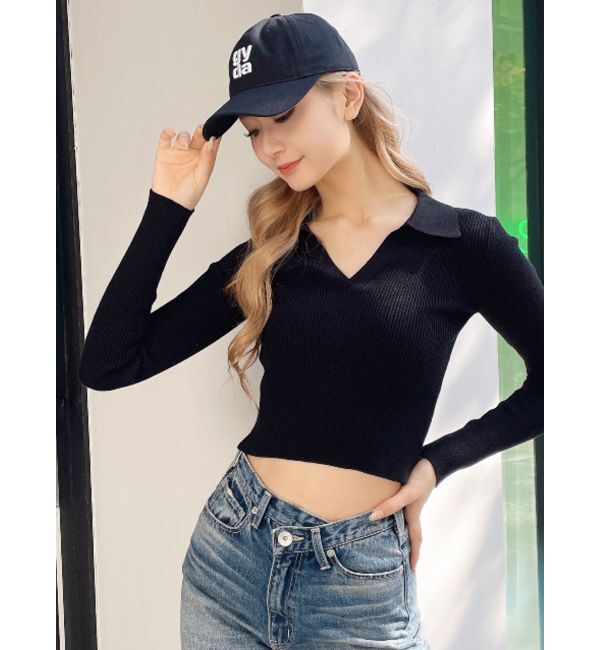 GYDA「Square gyda embroideryキャップ」|キャップ・キャスケット|