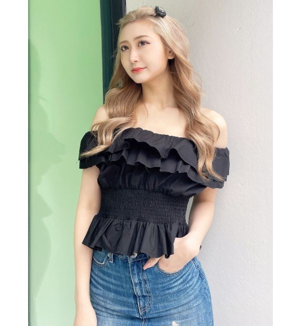 GYDA「2WAYフリルオフショルブラウス」|シャツ・ブラウス|