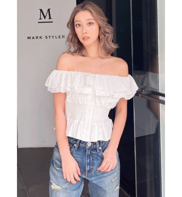 GYDA「2WAYフリルオフショルブラウス」|シャツ・ブラウス|