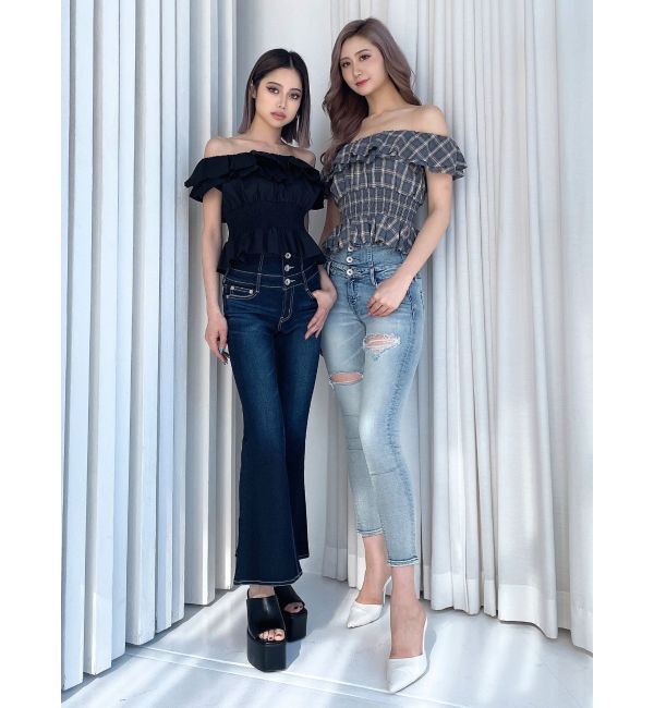 GYDA「2WAYフリルオフショルブラウス」|シャツ・ブラウス|