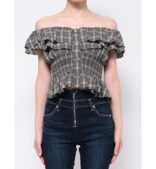 GYDA「2WAYフリルオフショルブラウス」|シャツ・ブラウス|