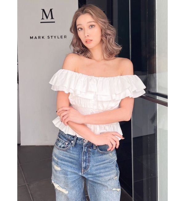 GYDA「2WAYフリルオフショルブラウス」|シャツ・ブラウス|