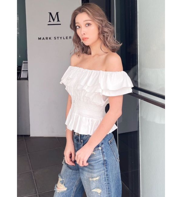 GYDA「2WAYフリルオフショルブラウス」|シャツ・ブラウス|