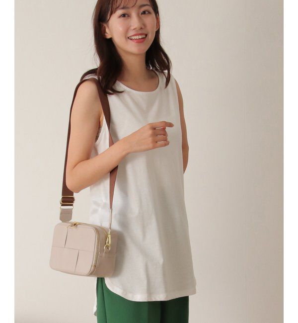 ikka「【雑誌 InRed 6月号掲載】【接触冷感／UVカット】コットンUSA裾ラウンドノースリプルオーバー」|タンクトップ|オフホワイト