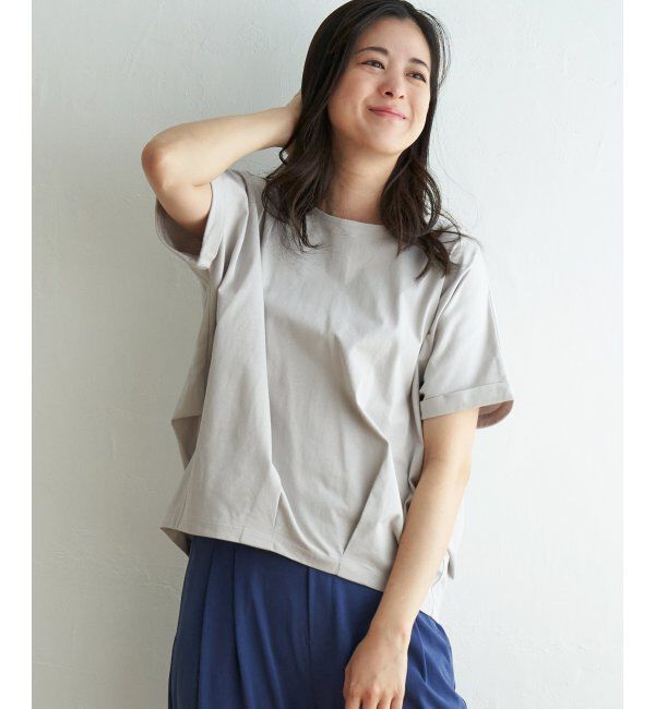 ikka「冷感ドルマンタックプルオーバー」|その他|ベージュ