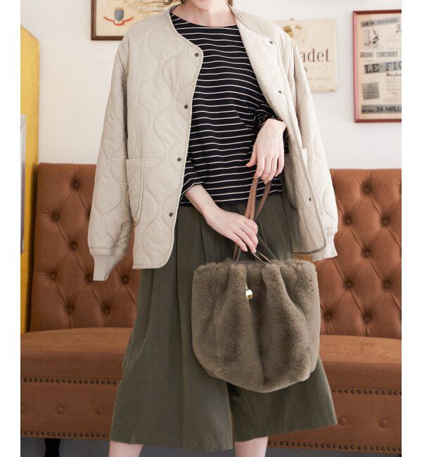 ikka「エコファー3層ポケットトートバッグ」|その他|