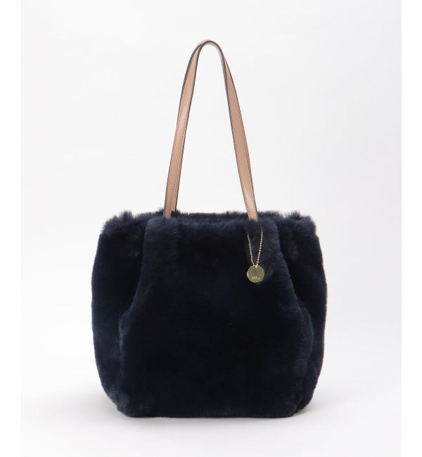 ikka「エコファー3層ポケットトートバッグ」|その他|ネイビー