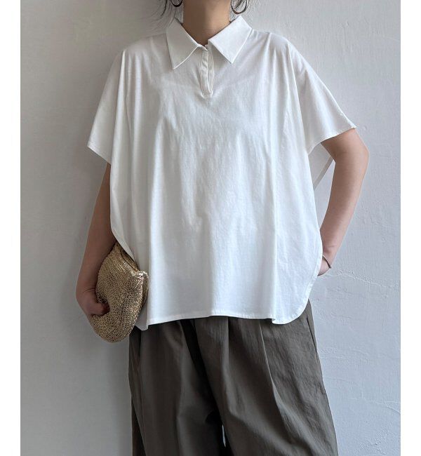 Lbc with Life「シルケットエリツキワンボタンＰＯ」|その他|ホワイト