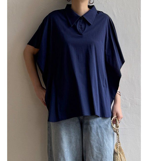 Lbc with Life「シルケットエリツキワンボタンＰＯ」|その他|ブルー