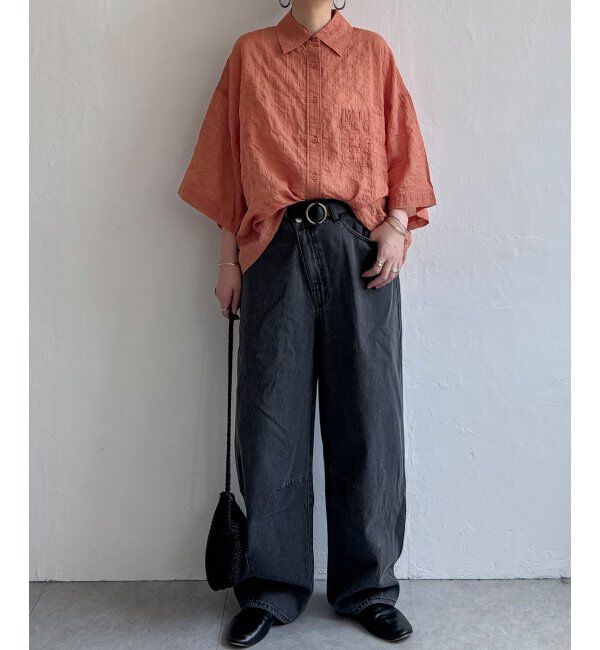 Lbc with Life「針抜きシアーボックスシルエットシャツ」|シャツ・ブラウス|