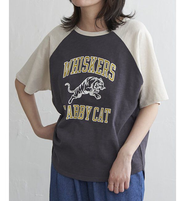 VENCE share style「WHISKERSラグランT」|Tシャツ・カットソー|