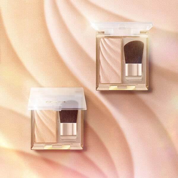  「エクセル ドレープド シマーグロウ DS02 ベージュグロウ 本体」|チーク|