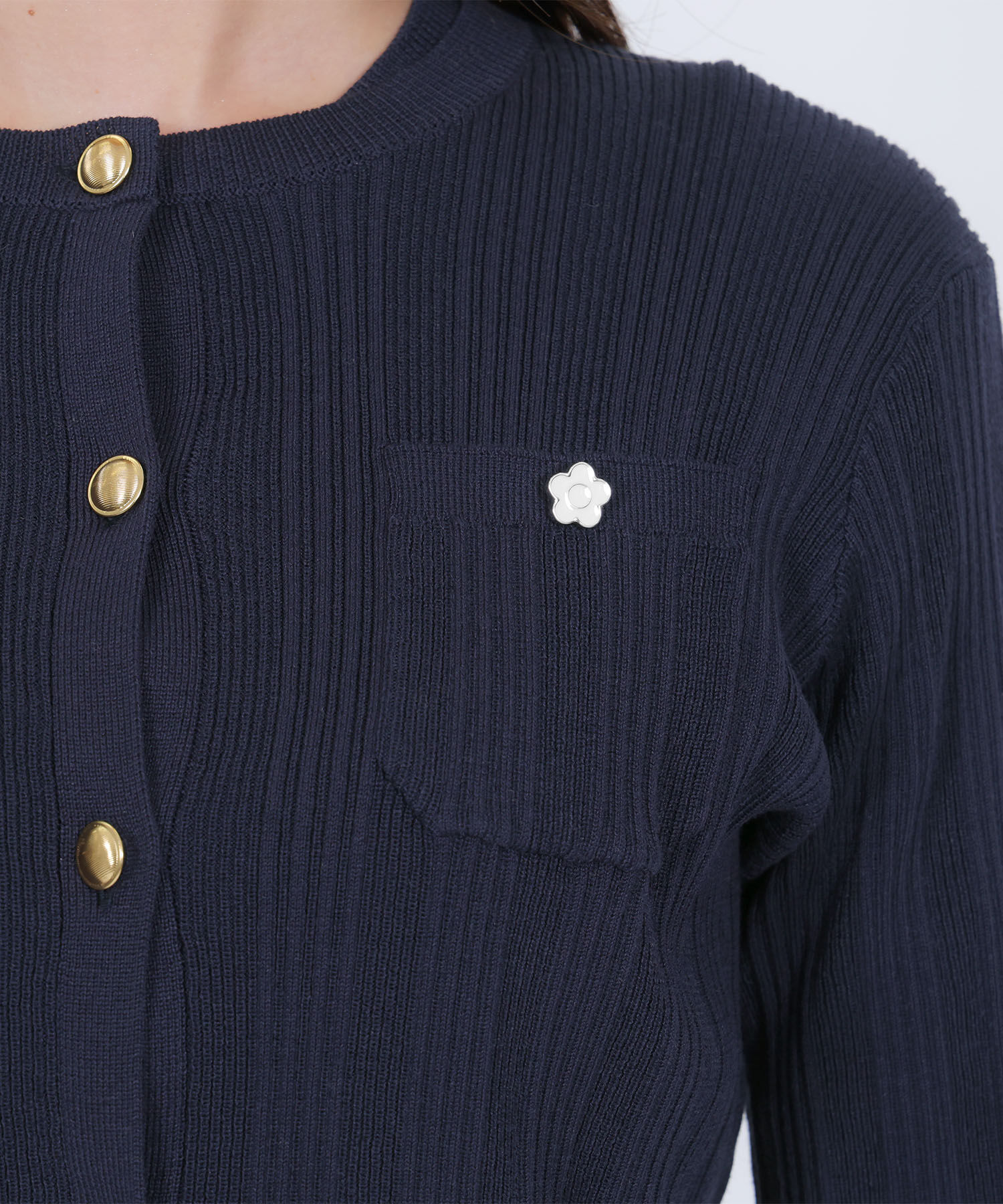 MARY QUANT「ゴールドボタン アンサンブル」|カーディガン|