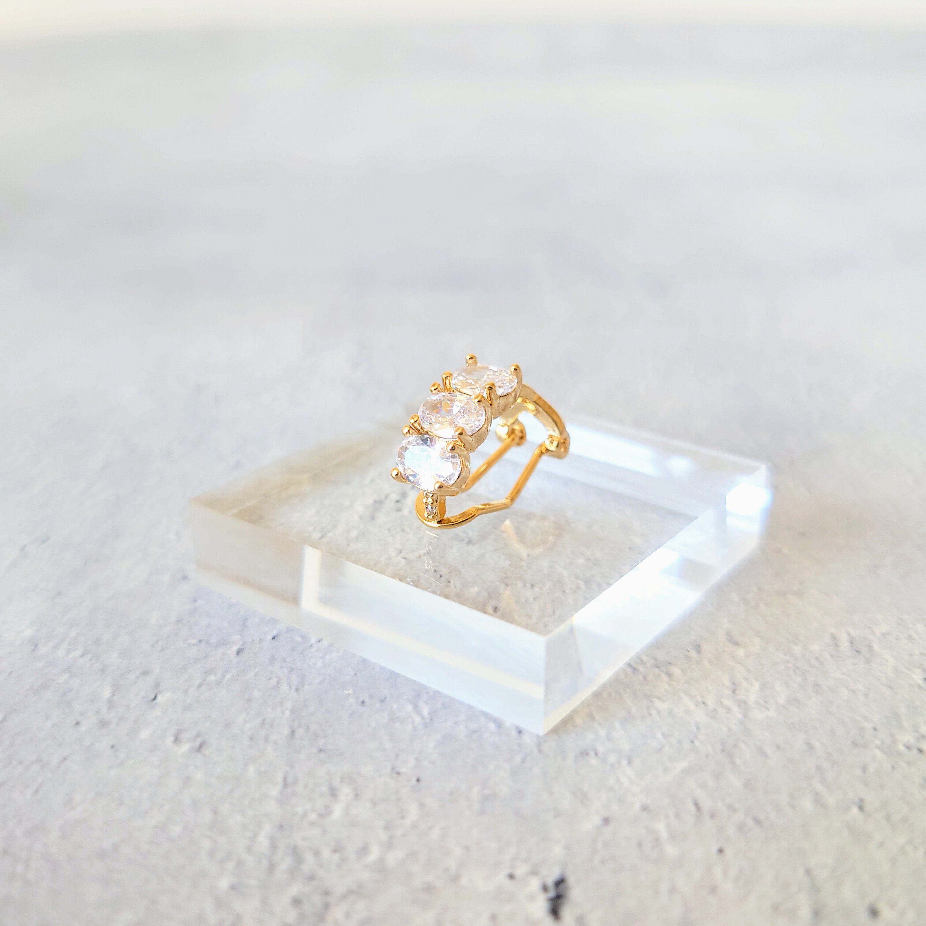 MARQUISE「ビジューラインイヤーカフミニ（片耳用）」|イヤーカフ|ゴールド