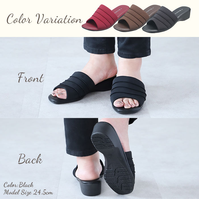 BACKYARD FAMILY「pansy サンダル パンジー 通販 つっかけ オフィスサンダル 室内履き 職場 レディース」|サンダル|