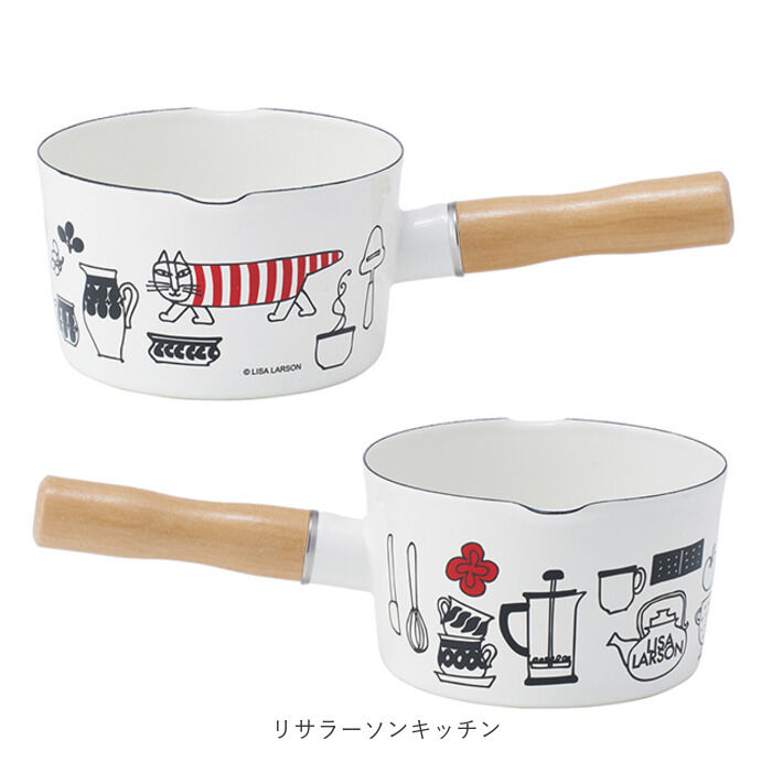 BACKYARD FAMILY「skater スケーター ミルクパン ホーロー キャラクター 通販 鍋 フライパン 片手鍋 深鍋」|食器・キッチングッズ|