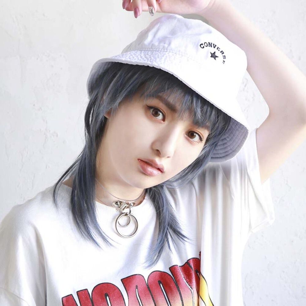 BACKYARD FAMILY「プリシラ prisila オールウィッグ ショート A-105 通販 ネオショートウルフ」|ヘアスタイリング|ブルー1