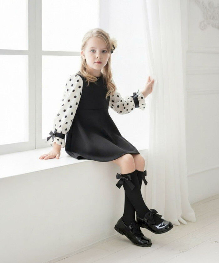 BACKYARD FAMILY「キッズ ハイソックス 女の子 通販 Rora ローラ 子供服 エマリー リボン 靴下 長靴下」|ソックス|