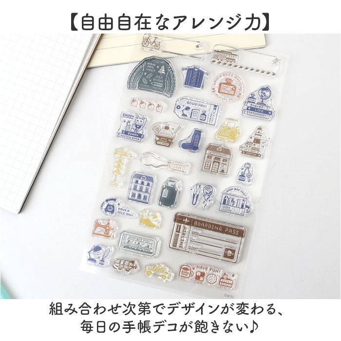 BACKYARD FAMILY「クリアスタンプ 通販 手帳 スタンプ クリアスタンプシート 手帳デコ ノート デコ はんこ 判子」|その他|