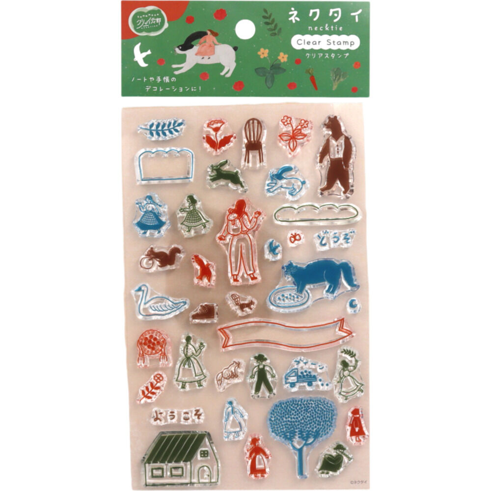 BACKYARD FAMILY「クリアスタンプ 通販 手帳 スタンプ クリアスタンプシート 手帳デコ ノート デコ はんこ 判子」|その他|ピンク1