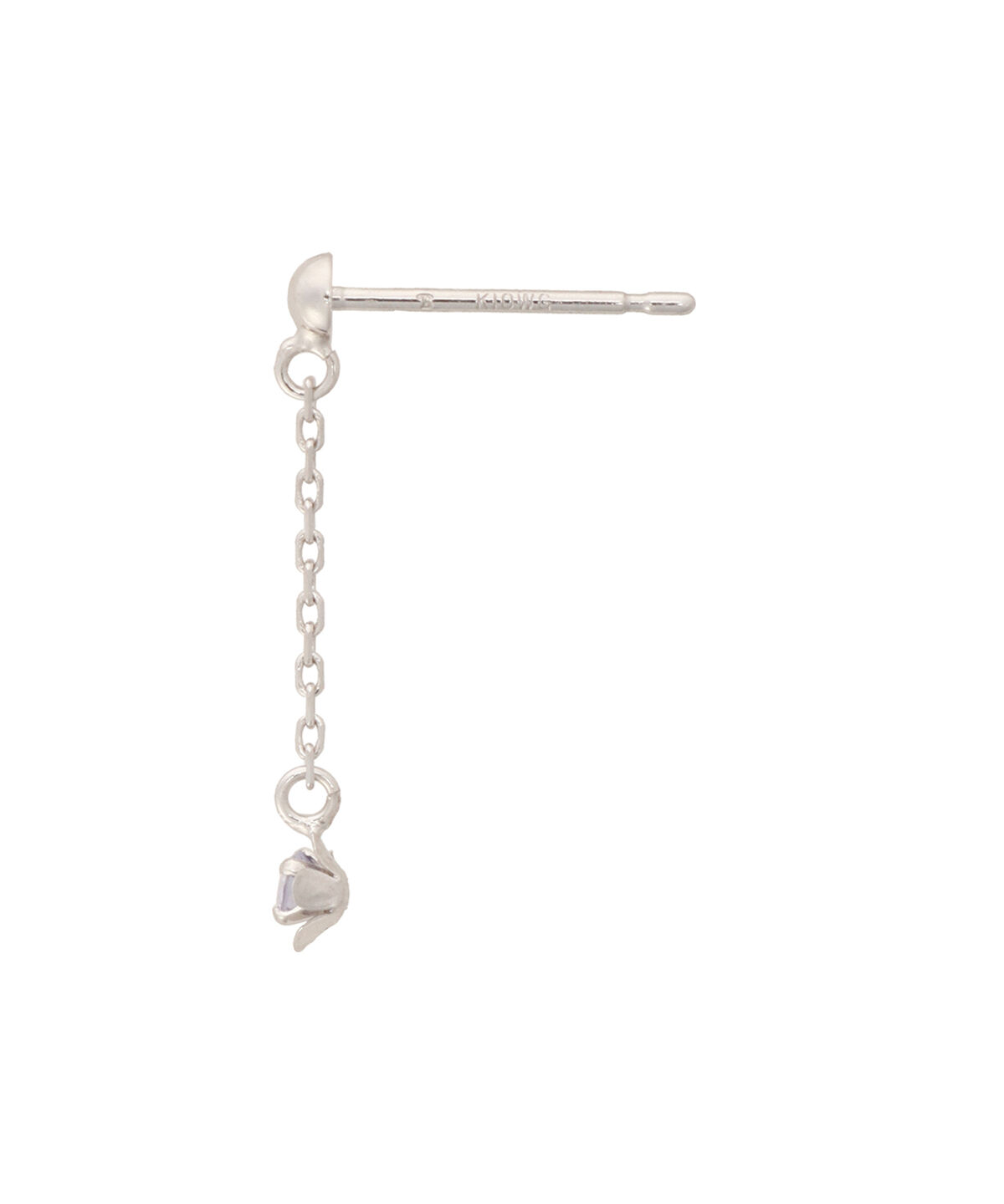 newme by Samantha Thavasa「K10 WG タンザナイト チェーンフラワーピアス≪12月 誕生石≫」|ピアス|