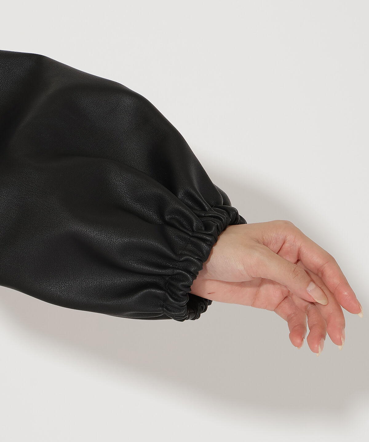 アンドクチュール「フェイクレザーブルゾン」|ブルゾン・スタジャン|