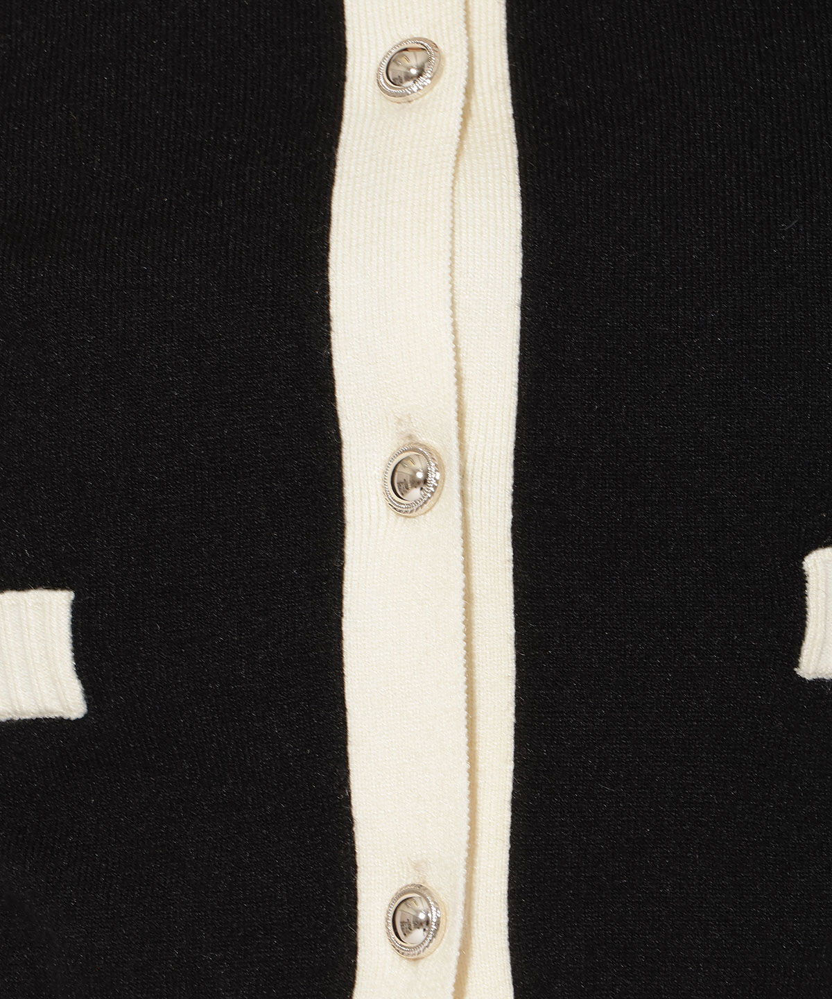 アンドクチュール「バイカラーアンサンブルニット」|カーディガン|