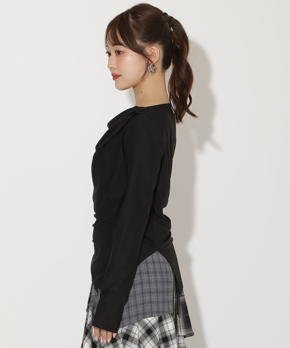 アンドクチュール「ドレープカットソー」|Tシャツ・カットソー|