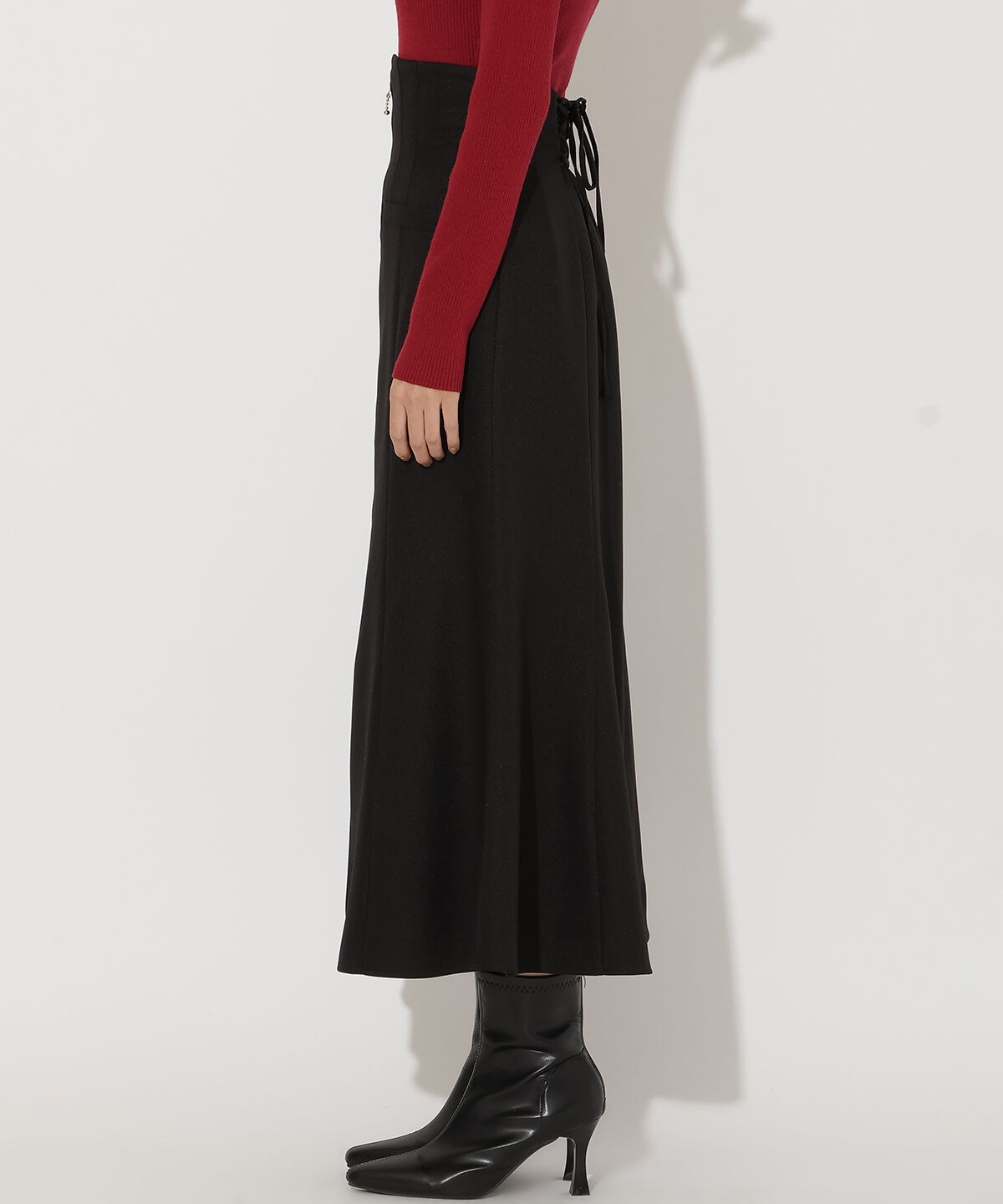 アンドクチュール「フロントZIPマーメイドスカート」|フレア|