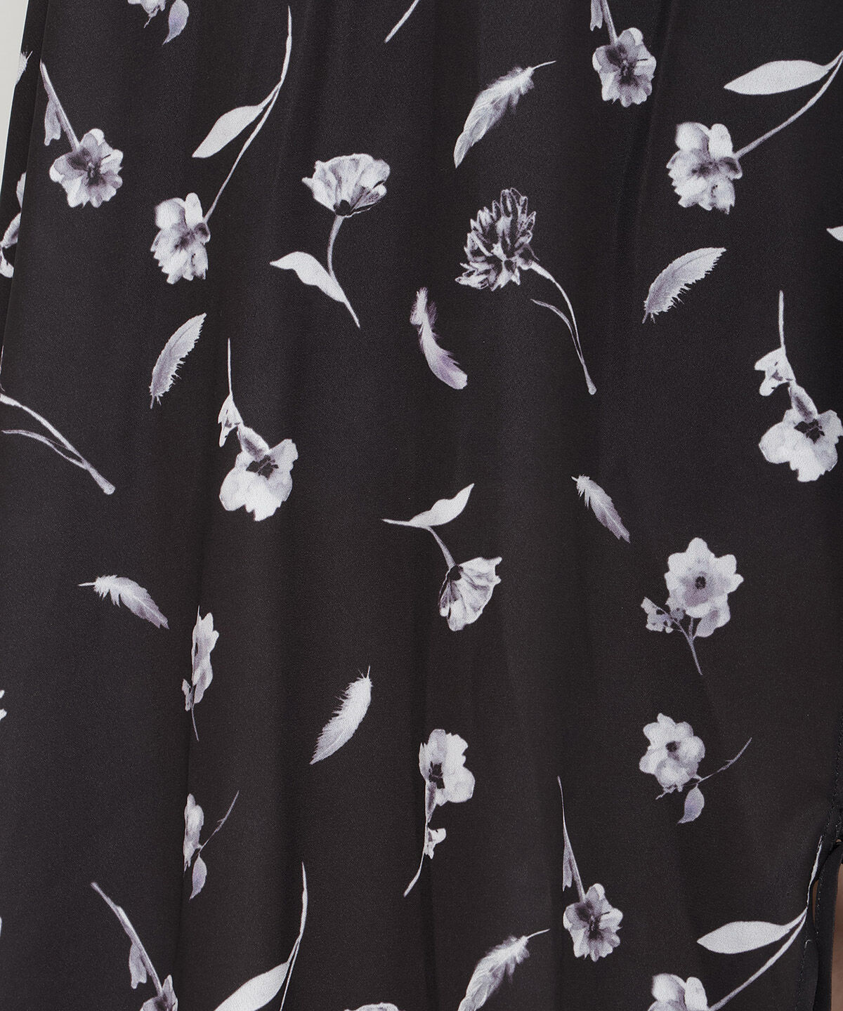 REDYAZEL「フェザープリントスリットスカショートパン」|フレア|