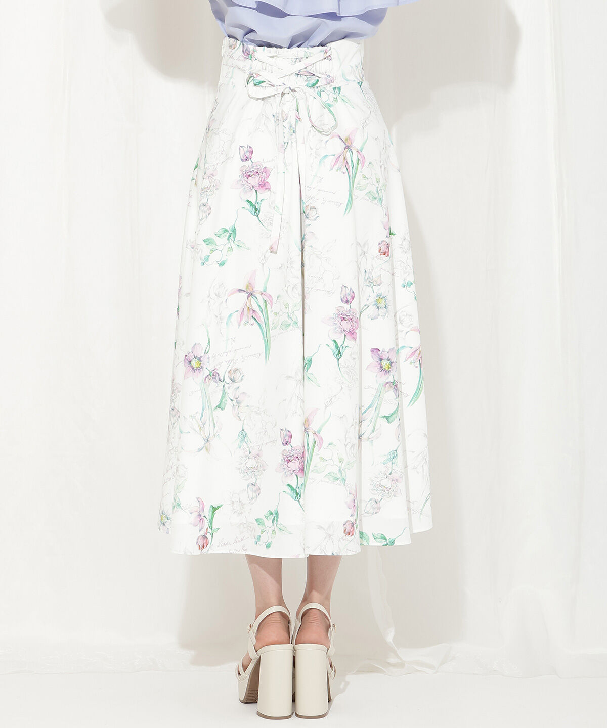 WILLSELECTION「ボタニカルフラワータックフレアスカート」|フレア|