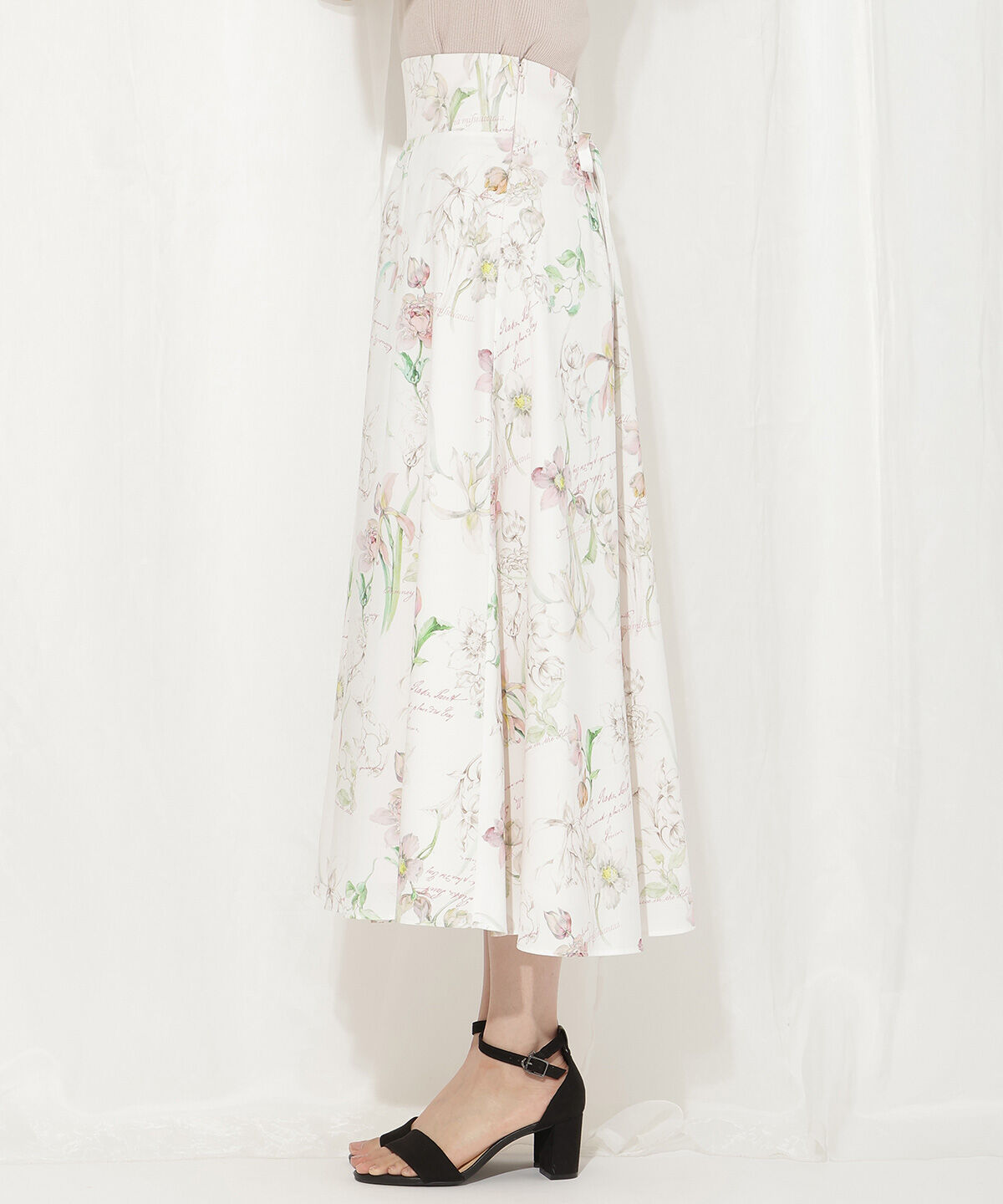 WILLSELECTION「ボタニカルフラワータックフレアスカート」|フレア|