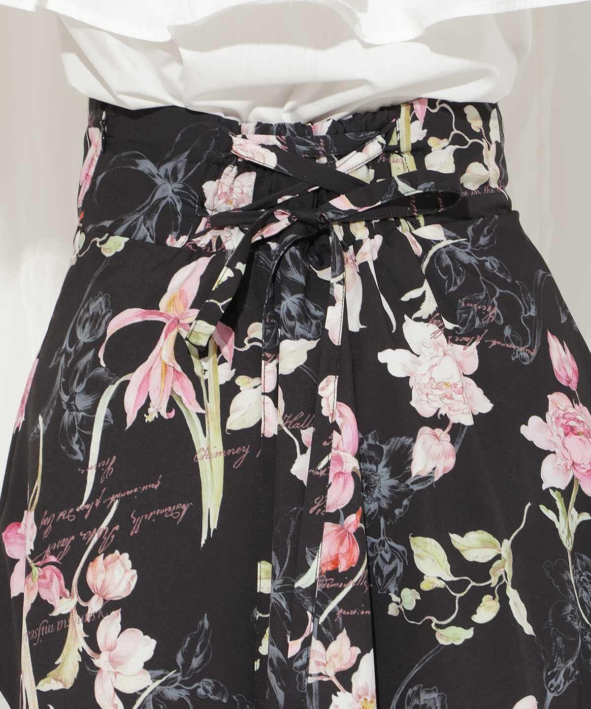 WILLSELECTION「ボタニカルフラワータックフレアスカート」|フレア|