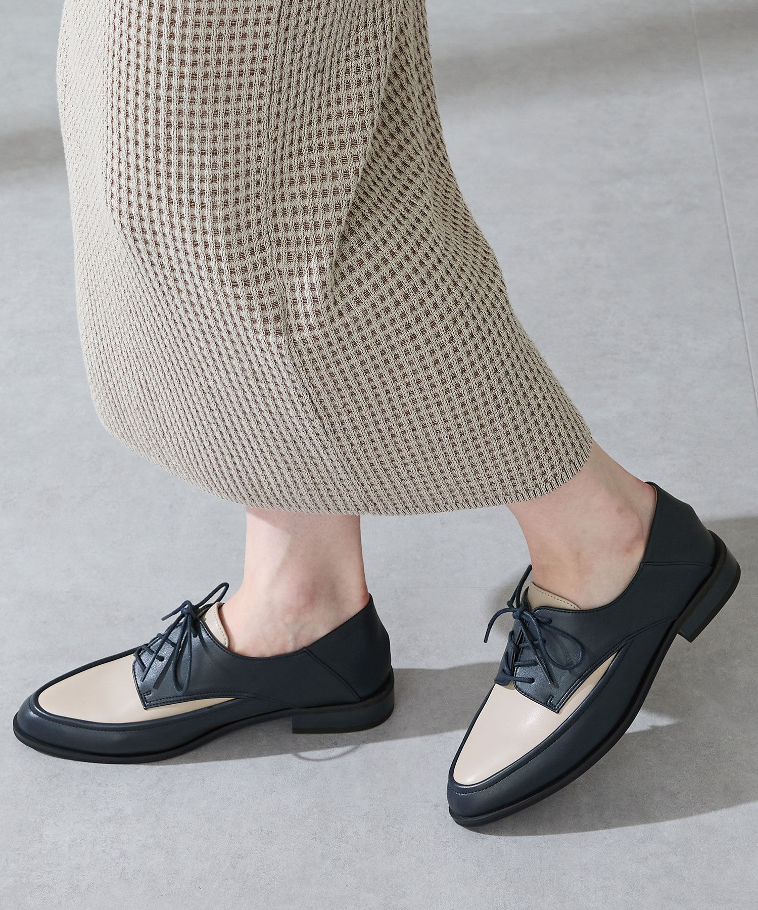 WA Oriental TRaffic「切替レースアップシューズ/52307」|パンプス|NAVY