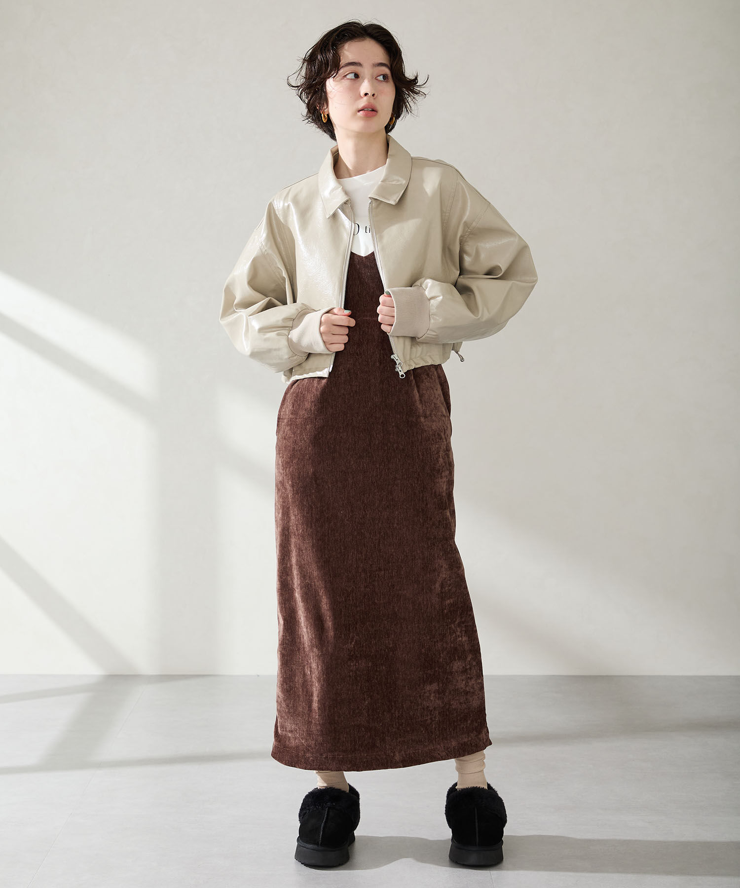 ORiental TRaffic「【 厚底 】 ムートン 2way サンダル /51320 防寒」|サンダル|