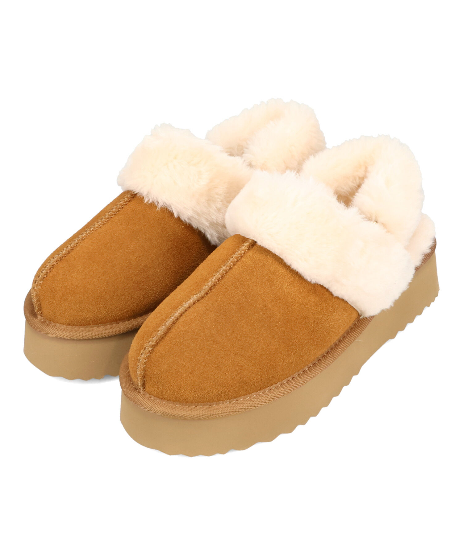 ORiental TRaffic「【 厚底 】 ムートン 2way サンダル /51320 防寒」|サンダル|