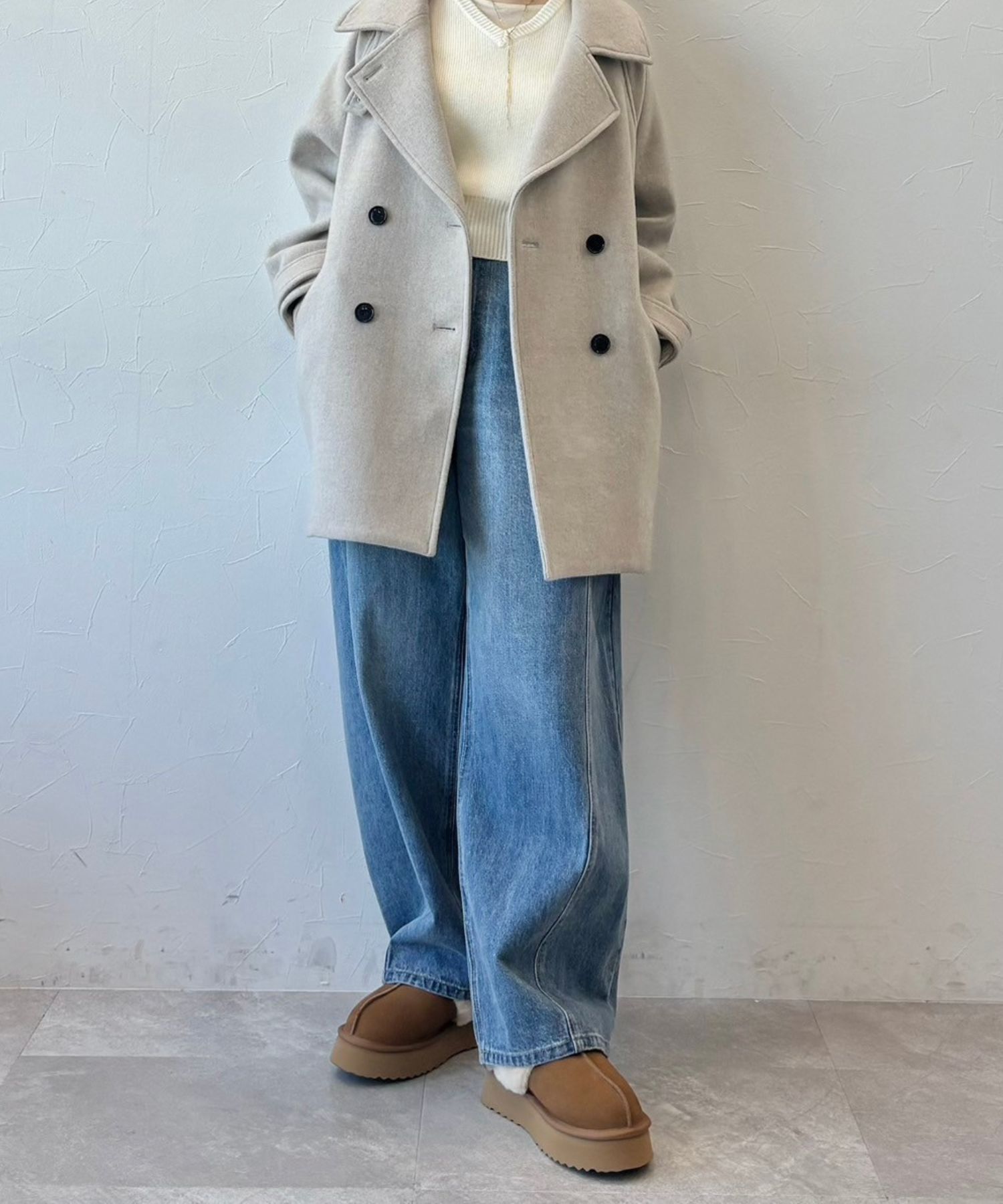 ORiental TRaffic「【 厚底 】 ムートン 2way サンダル /51320 防寒」|サンダル|