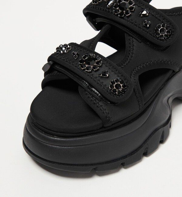 ODETTE E ODILE「＜SY＞ ネオプレーンビジュー サンダル75」|サンダル|