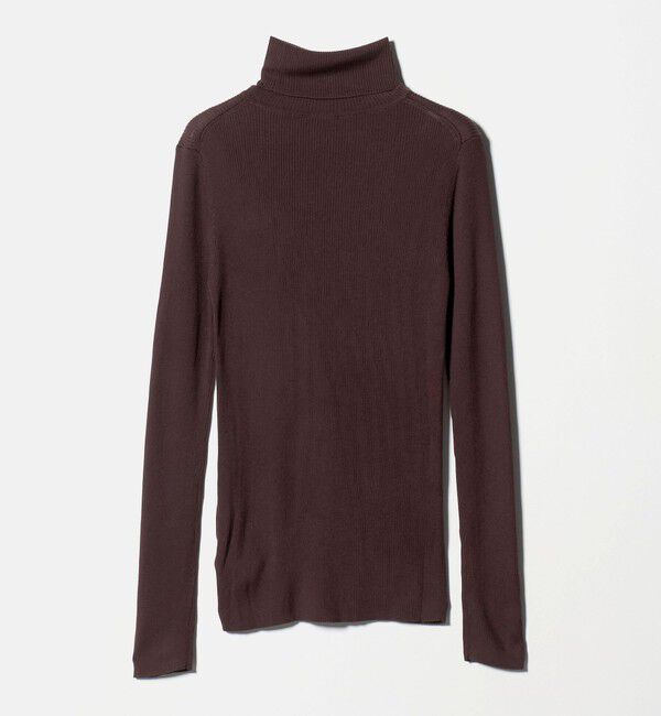 UNITED ARROWS「シルクリブ タートルネック ニット」|ニット・セーター|