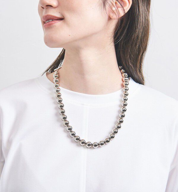 UNITED ARROWS「メタルボール 2WAY ネックレス」|ネックレス|SILVER