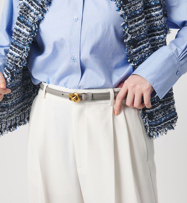 UNITED ARROWS「ノット バックル ベルト」|ベルト|MD.GRAY