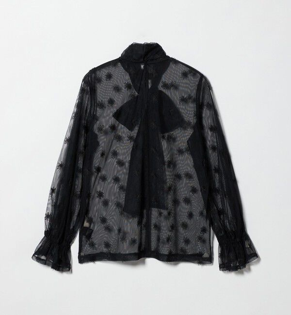 UNITED ARROWS「チュールフラワー ボウタイブラウス ‐ウォッシャブル‐」|シャツ・ブラウス|