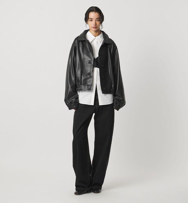 AEWEN MATOPH「＜AEWEN MATOPH＞フードラムレザーブルゾン ‐2WAY‐」|その他|